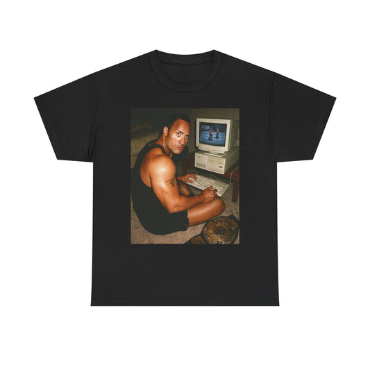 The Rock Funny Graphic T Shirt Vintage Wrestling Unisex Heavy Cotton Tee