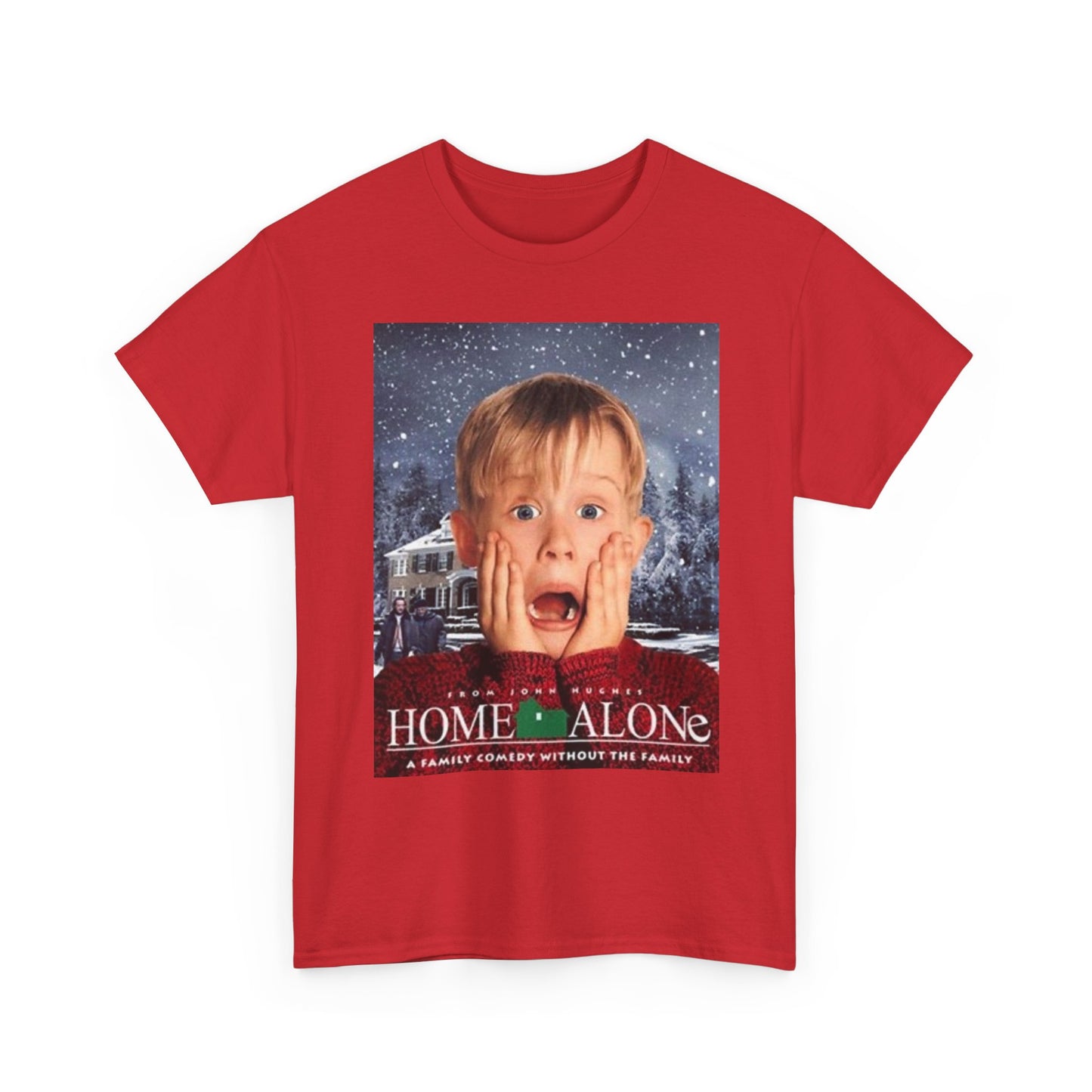 Home Alone T Shirt Vintage Movie Art Christmas Gift Unisex Heavy Cotton Tee