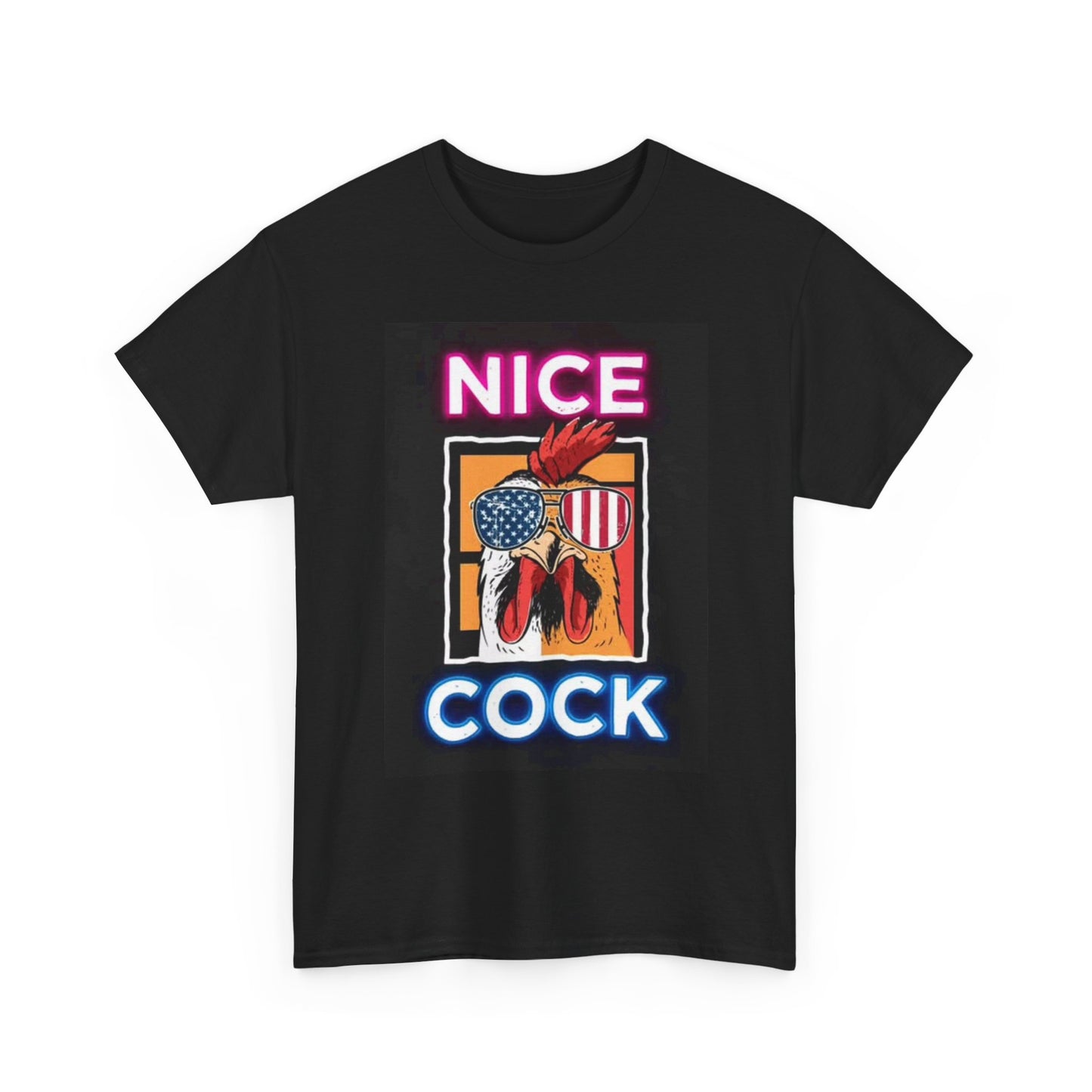 Nice Cock Dad Jokes Funny Graphic Shirt Unisex Heavy Cotton Tee