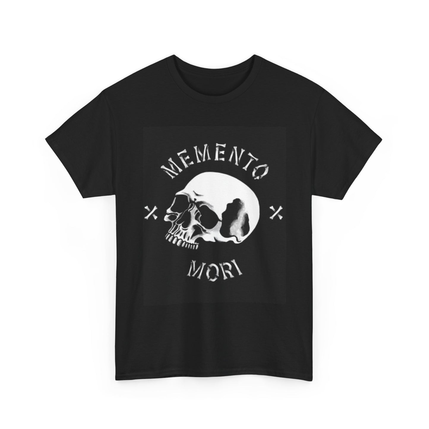 Memento Skull Graphic T Shirt Vintage Art Unisex Heavy Cotton Tee