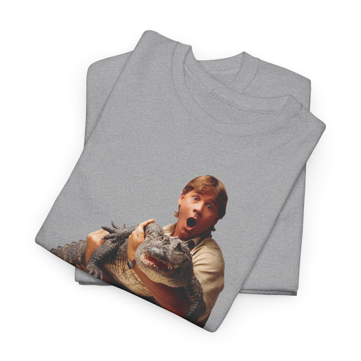 Crocodile Hunter Funny Retro 90's Graphic T Shirt Unisex Heavy Cotton Tee