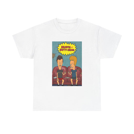 Beavis And Butthead Tshirt Retro Cartoon Tv Series Comedy Unisex Heavy Cotton