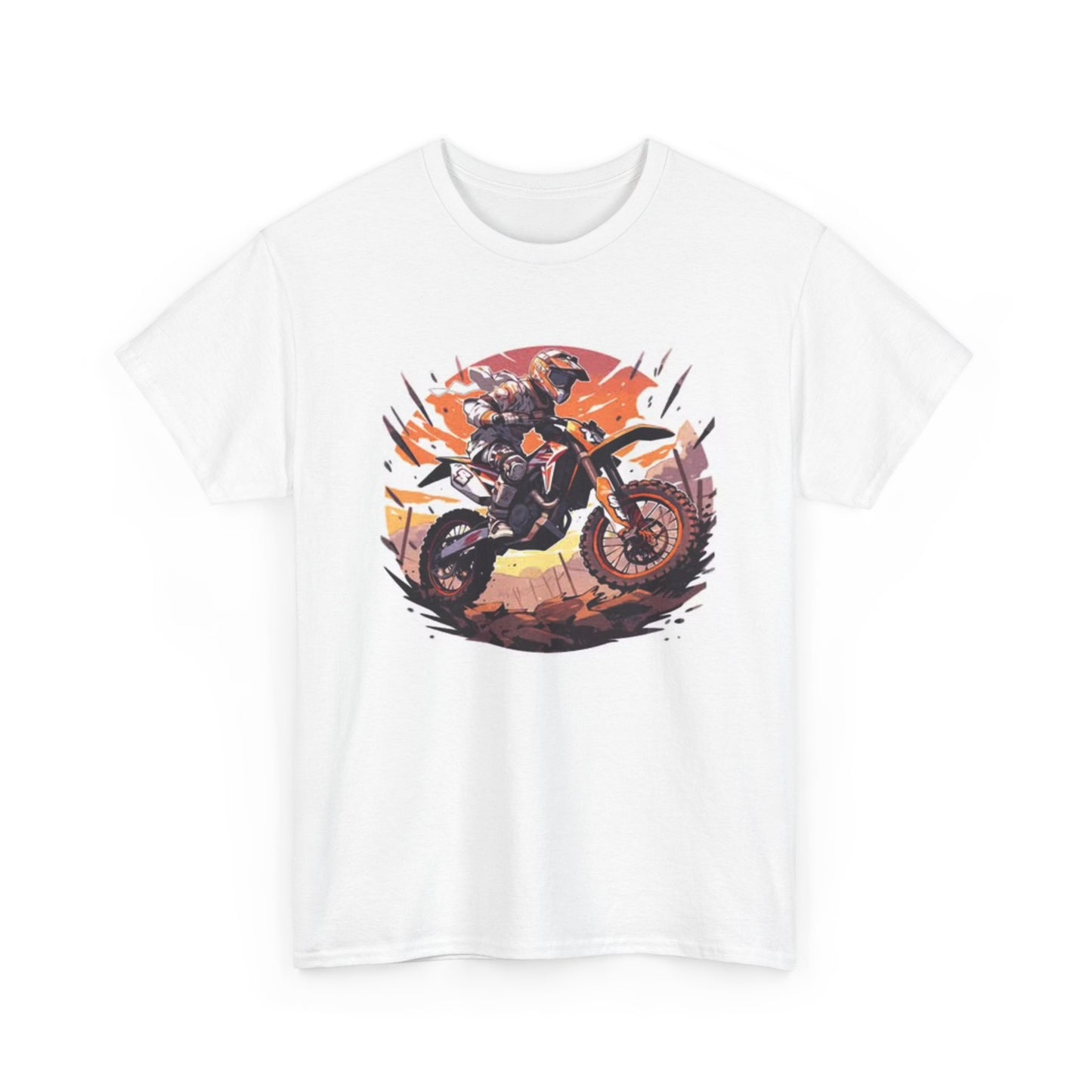 Dirtbike Outdoors Graphic T Shirt Unisex Heavy Cotton Tee