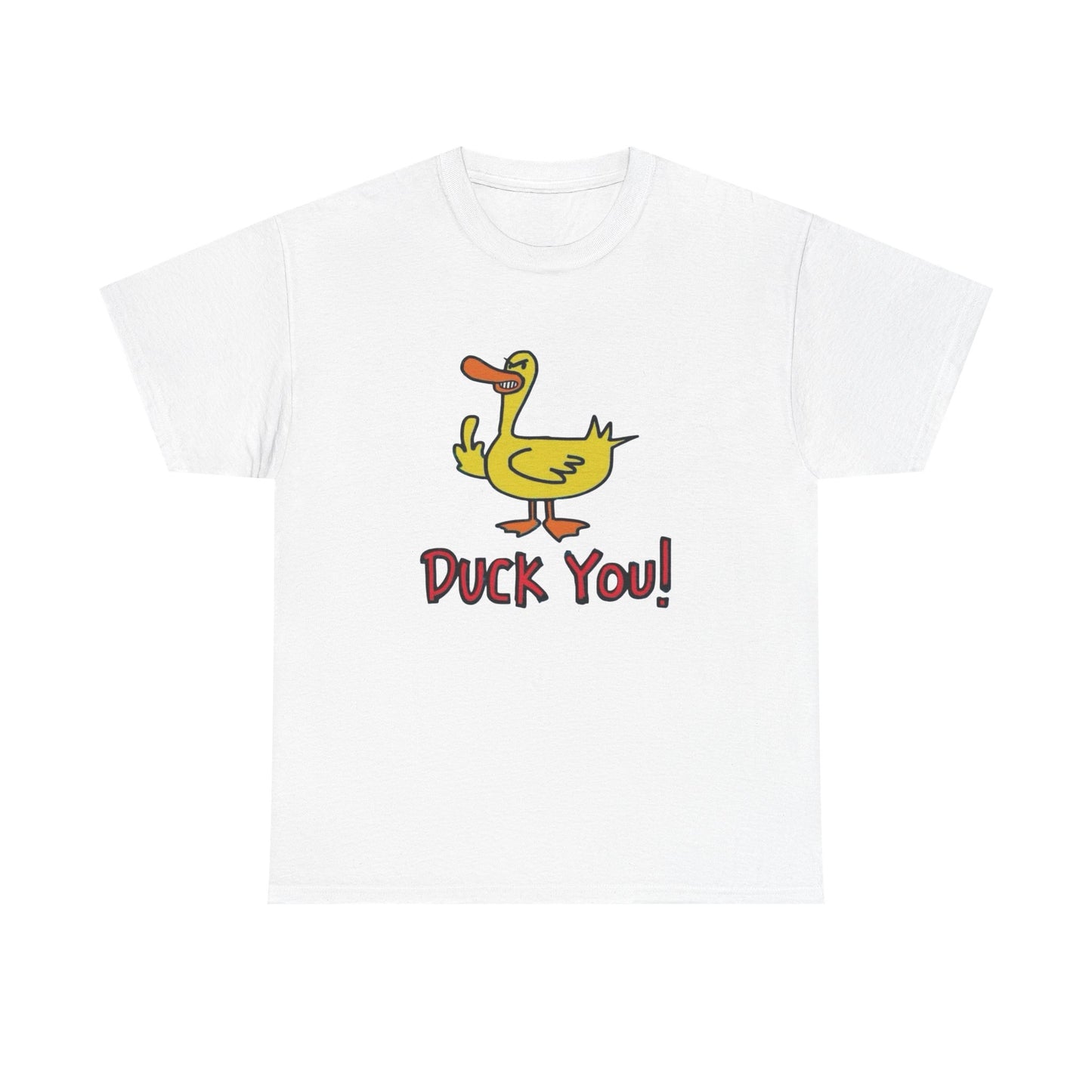 Duck You Funny Graphic T Shirt Unisex Heavy Cotton Tee Gift New