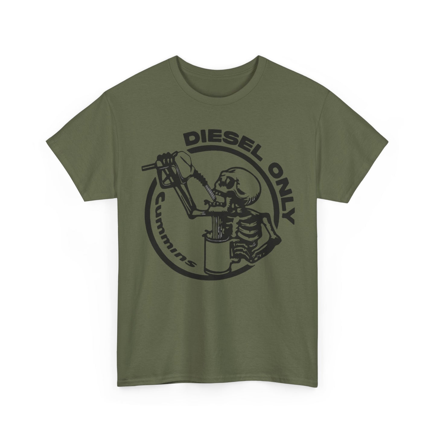 Diesel Only Cummins Graphic T Shirt Unisex Heavy Cotton Tee NEW