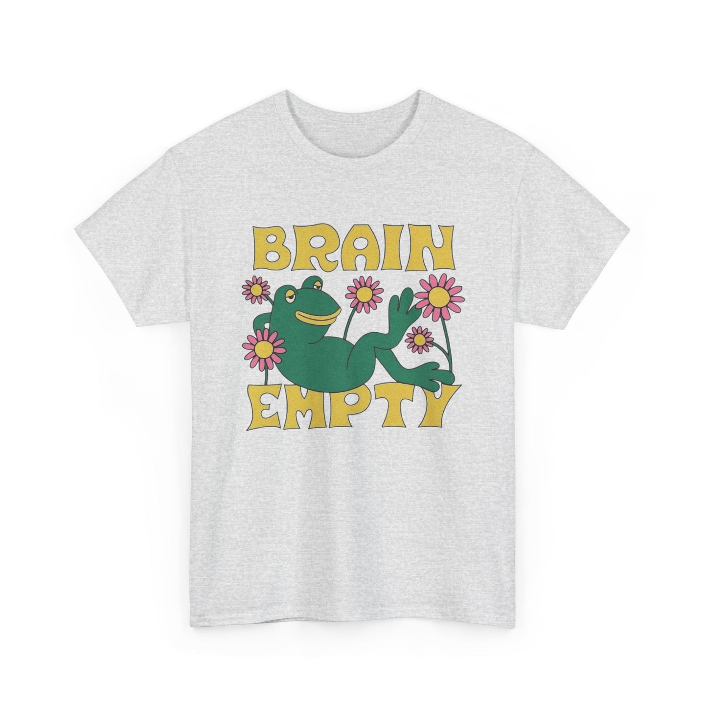 Brain Empty Frog Graphic T Shirt NEW Adult Cotton