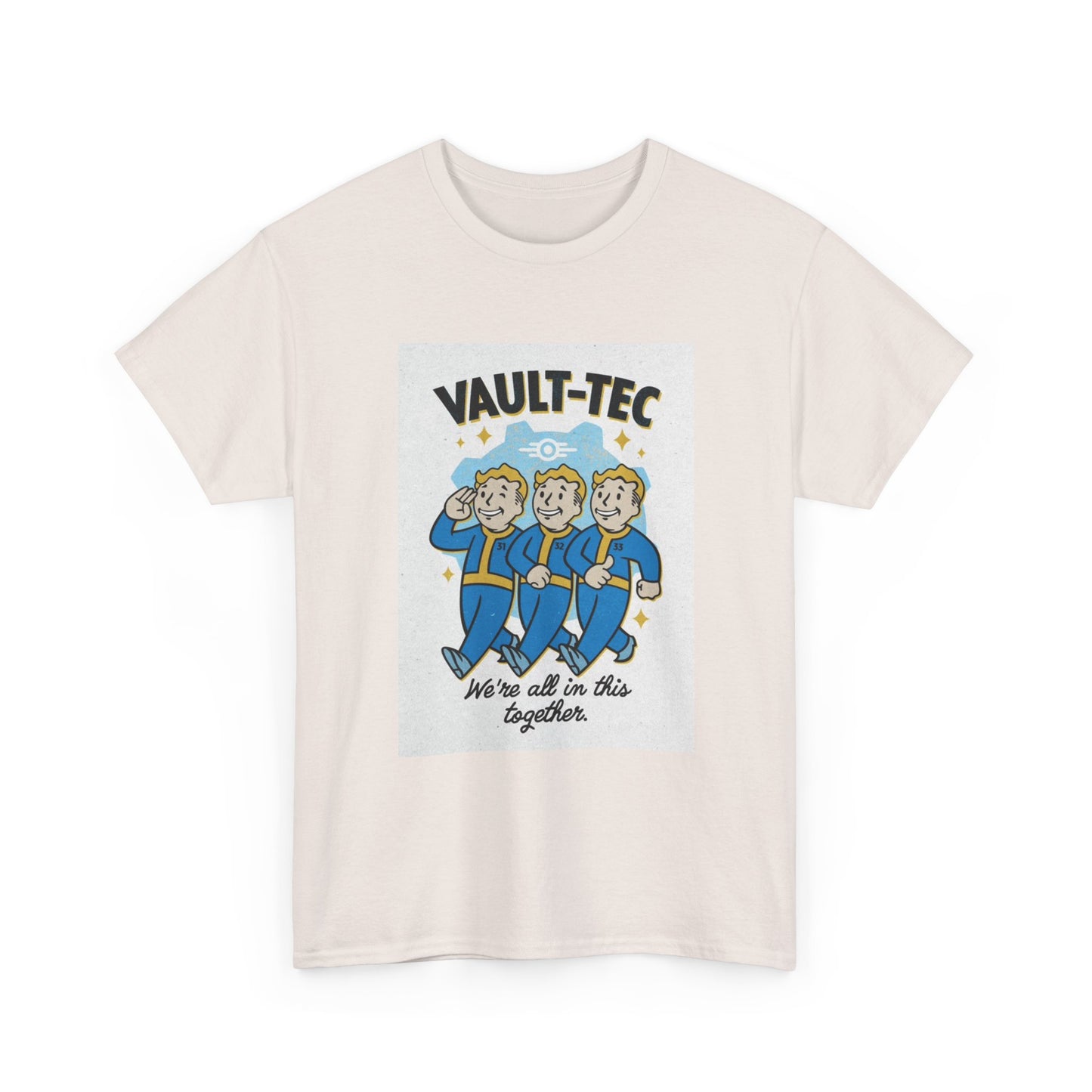 Fallout Tshirt The Vault Ghoul Graphic TV series gamer gaming Heavy Cotton Tee