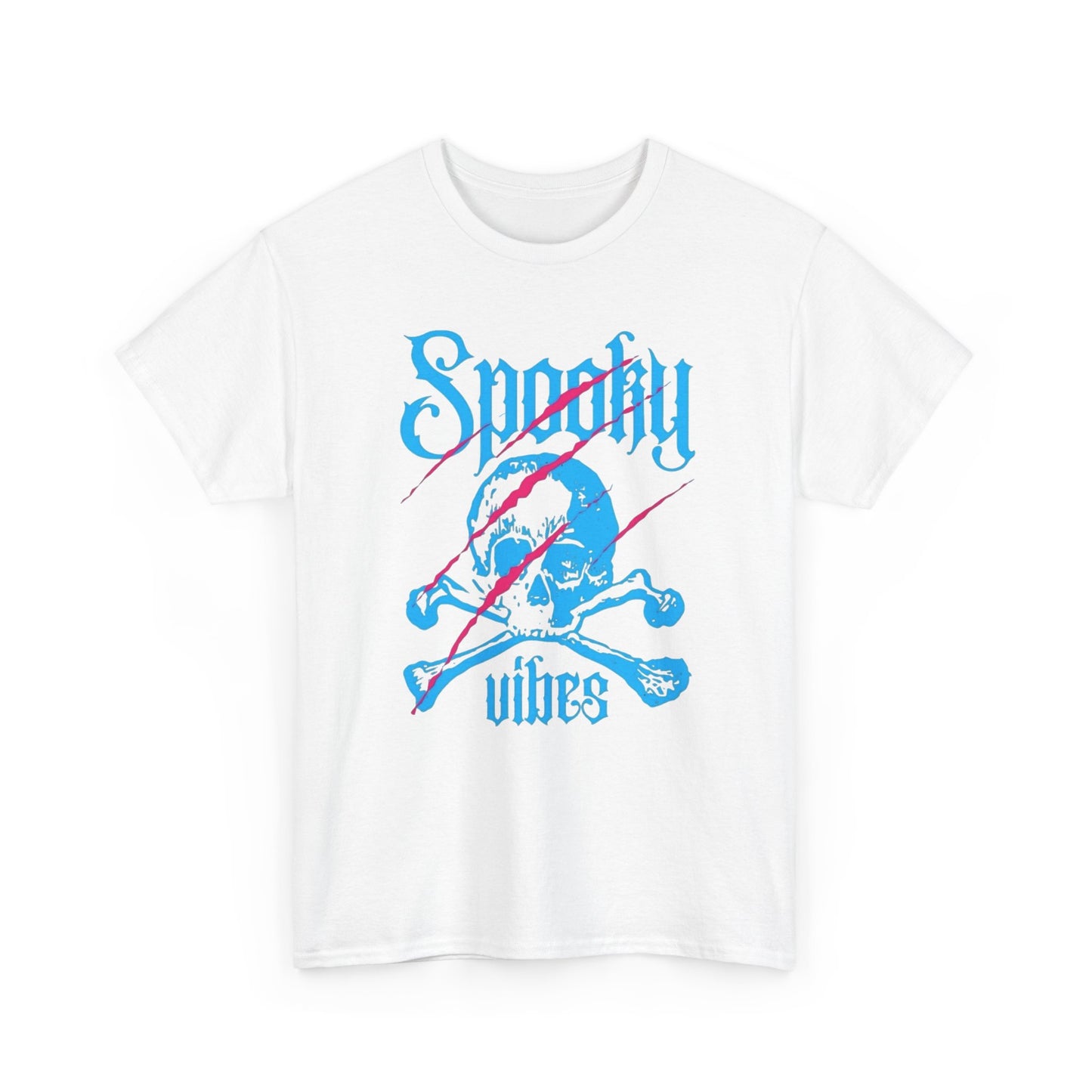Spooky Vibes Graphic T Shirt NEW Unisex Heavy Cotton Tee