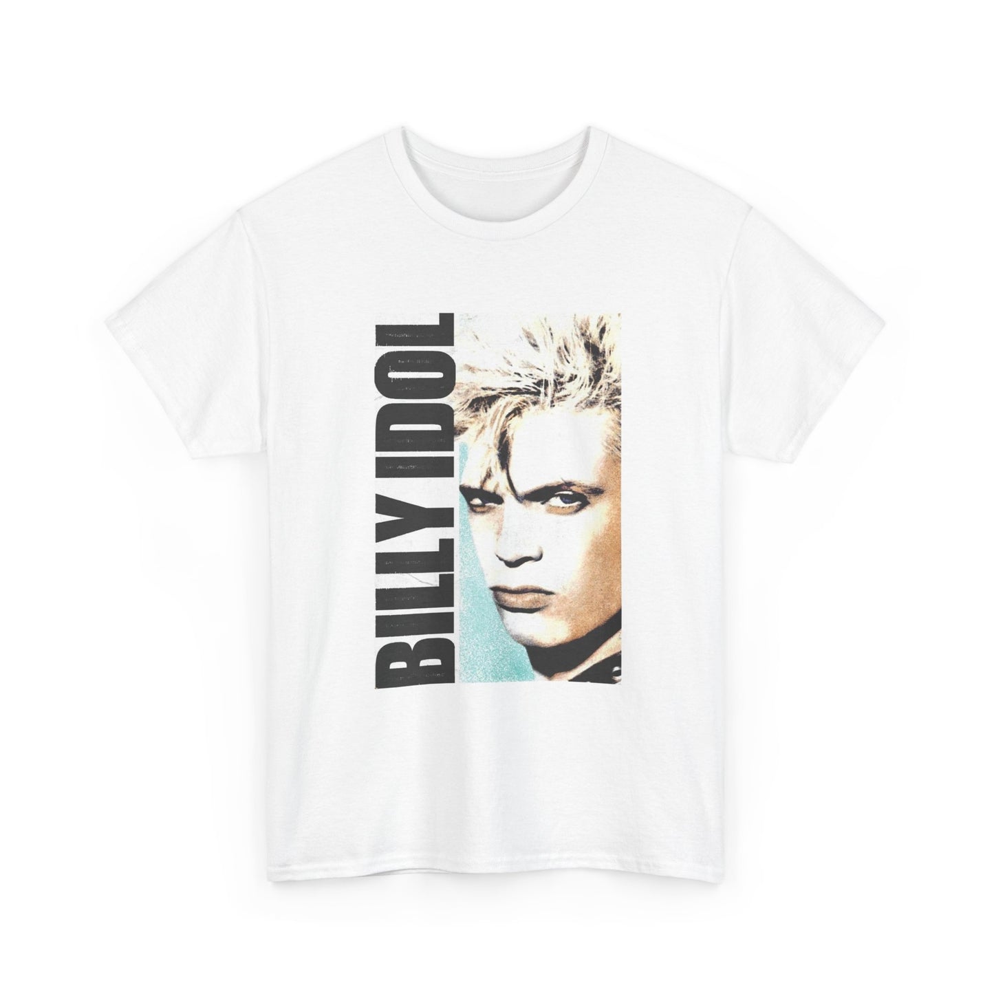 Billy Idol Tshirt Retro Rock Star New!! Unisex Heavy Cotton Tee