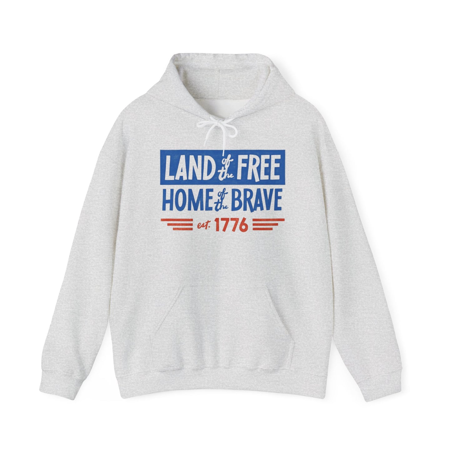 Land Of The Free Home Of The Brave USA Graphic Hoodie Unisex Hooded Sweatshirt