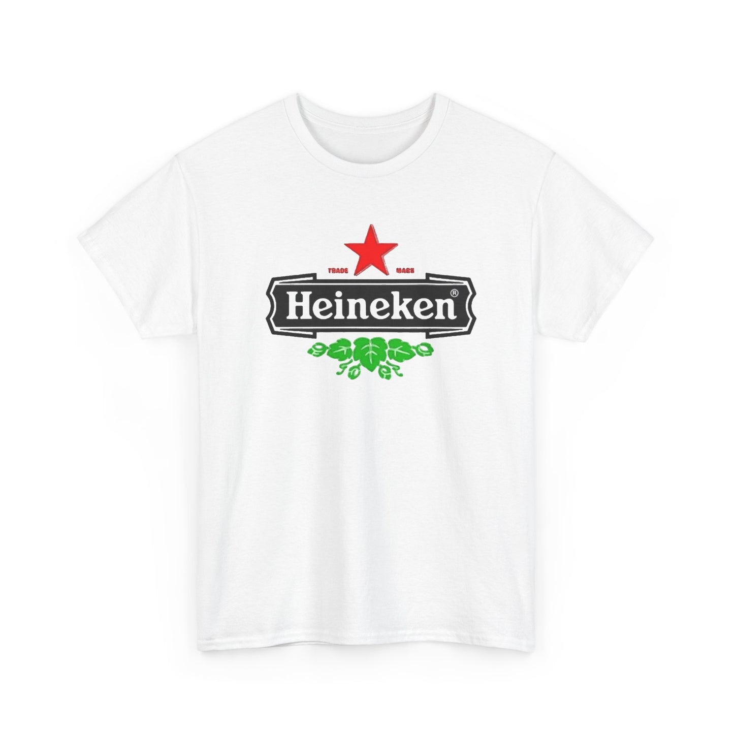 Heineken Graphic T Shirt Vintage Beer Logo Retro Unisex Heavy Cotton Tee