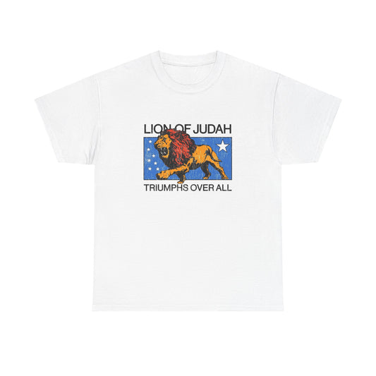 Lion Of Judah Graphic T Shirt NEW Unisex Heavy Cotton Tee