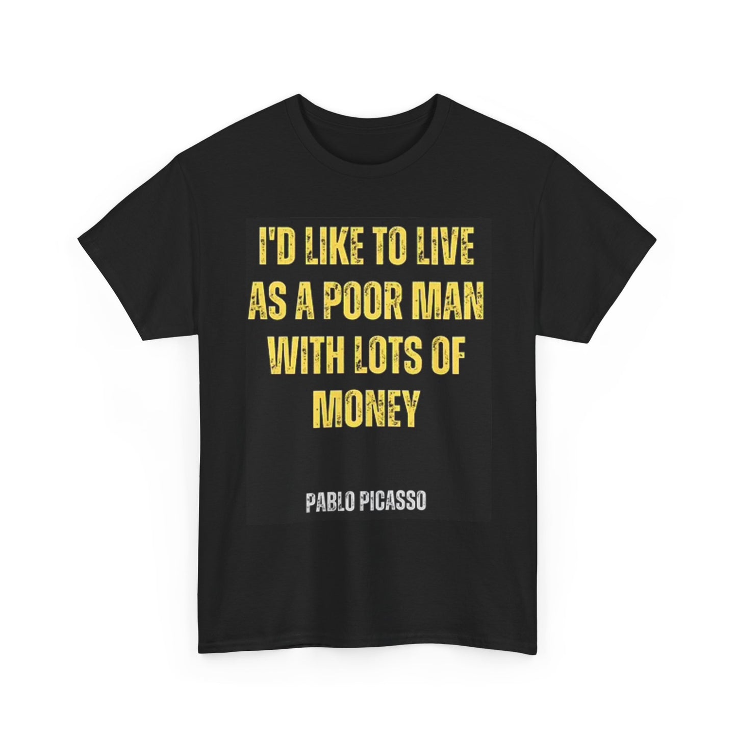 Pablo Picasso Graphic T Shirt Rich Man Painting Unisex Heavy Cotton Tee