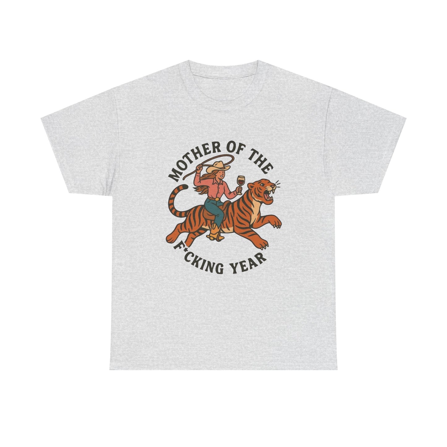 Mother Of The Year Graphic T Shirt NEW Vintage Unisex Heavy Cotton Tee