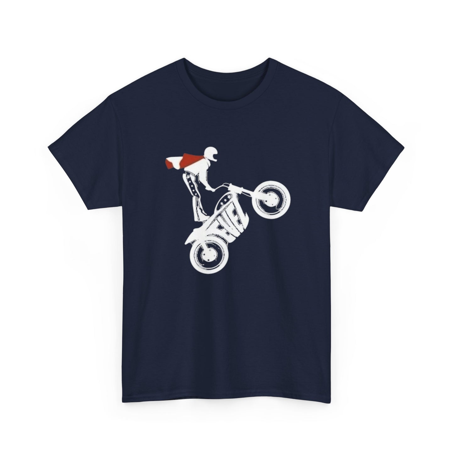 Evel Knievel Retro Graphic T-Shirt Unisex Heavy Cotton Tee GIFT NEW