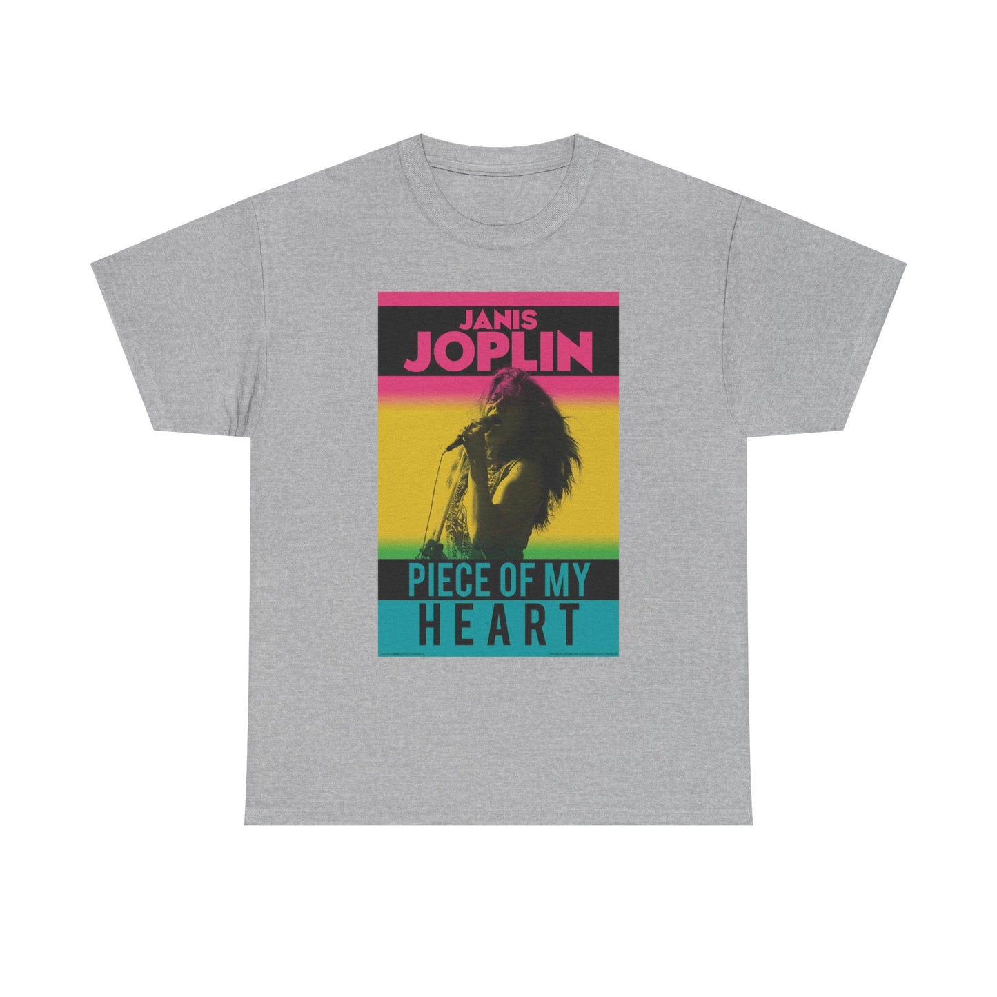 Janis Joplin Piece Of My Heart T Shirt BRAND NEW Apparel Unisex Graphic Tee USA