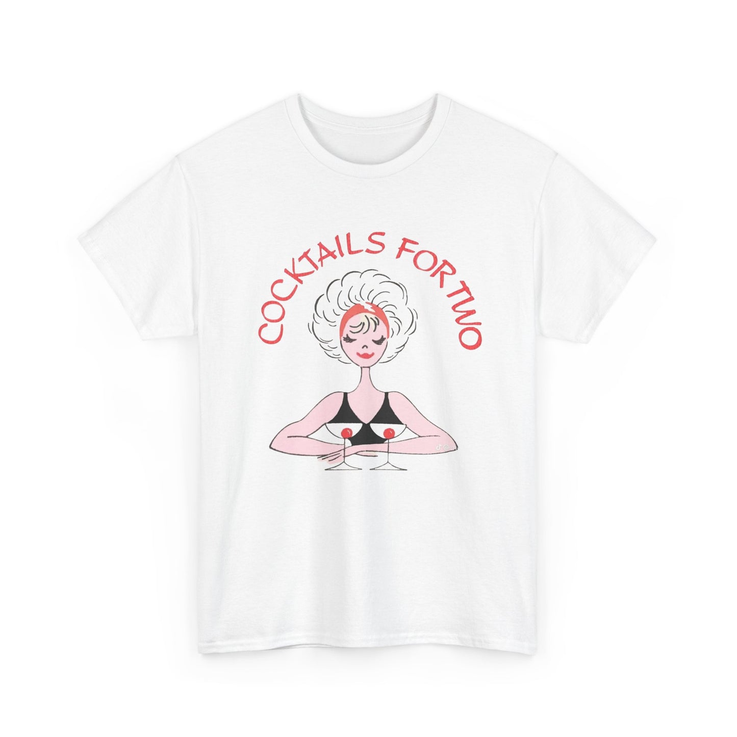 Cocktails For Two Graphic T Shirt NEW ADULT