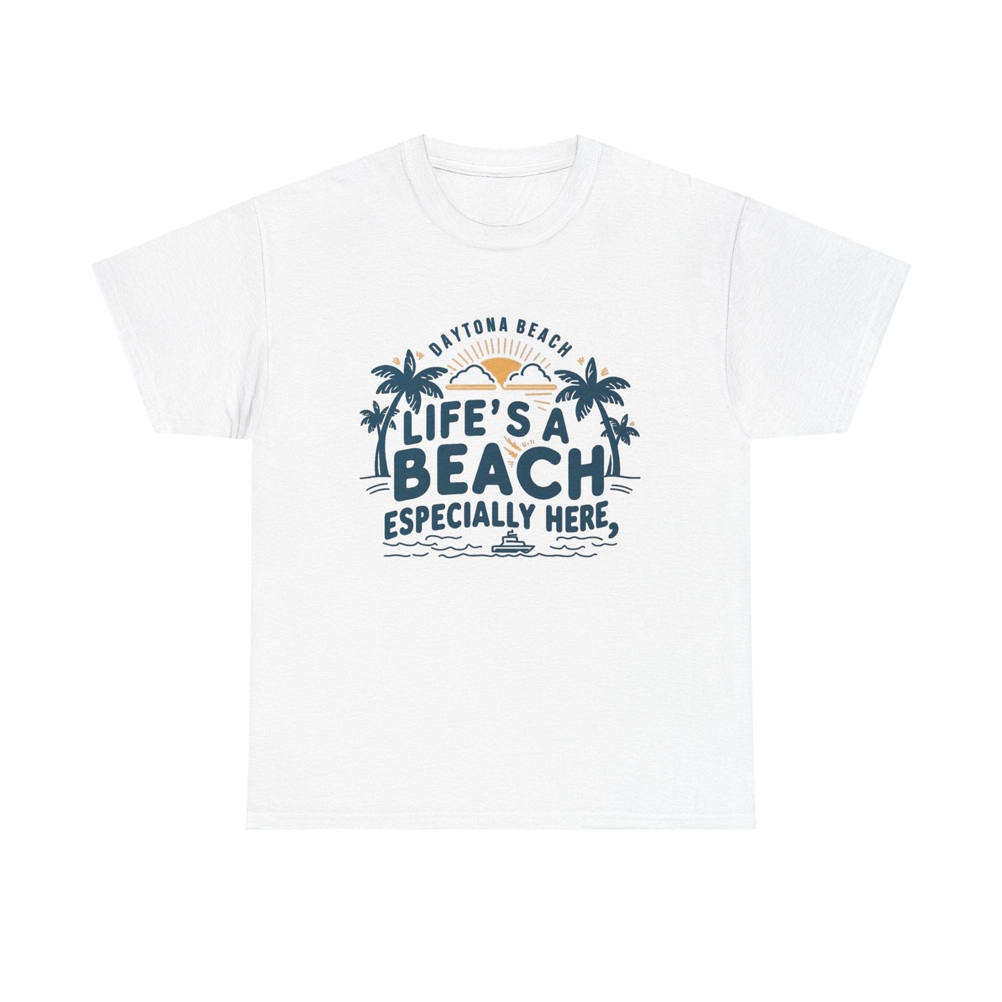 Life's A Beach Daytona Beach Graphic T Shirt NEW ADULT