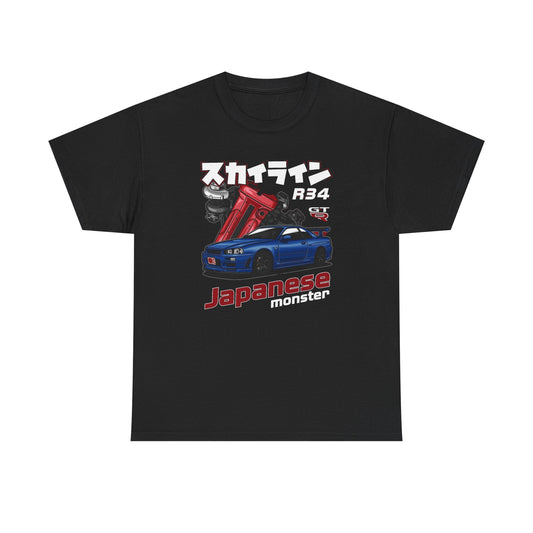 GTR Japanese Monster Graphic T Shirt NEW ADULT Tee