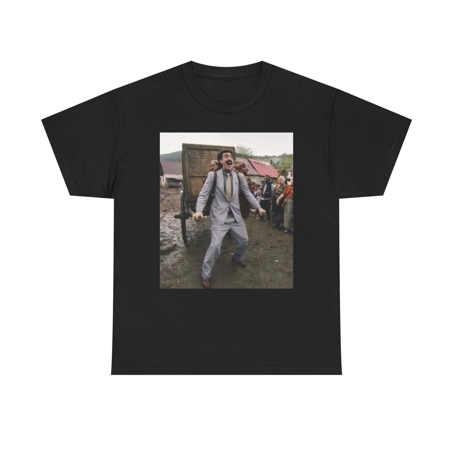 Borat Comes to America Tshirt Funny Movie Comedy Unisex Heavy Cotton Tee