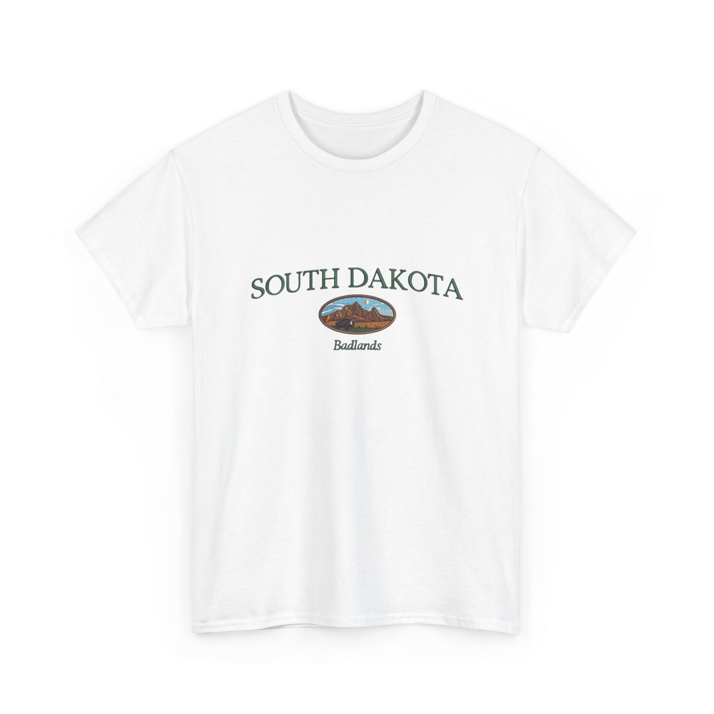 South Dakota Badlands Graphic T Shirt NEW Unisex Heavy Cotton Tee