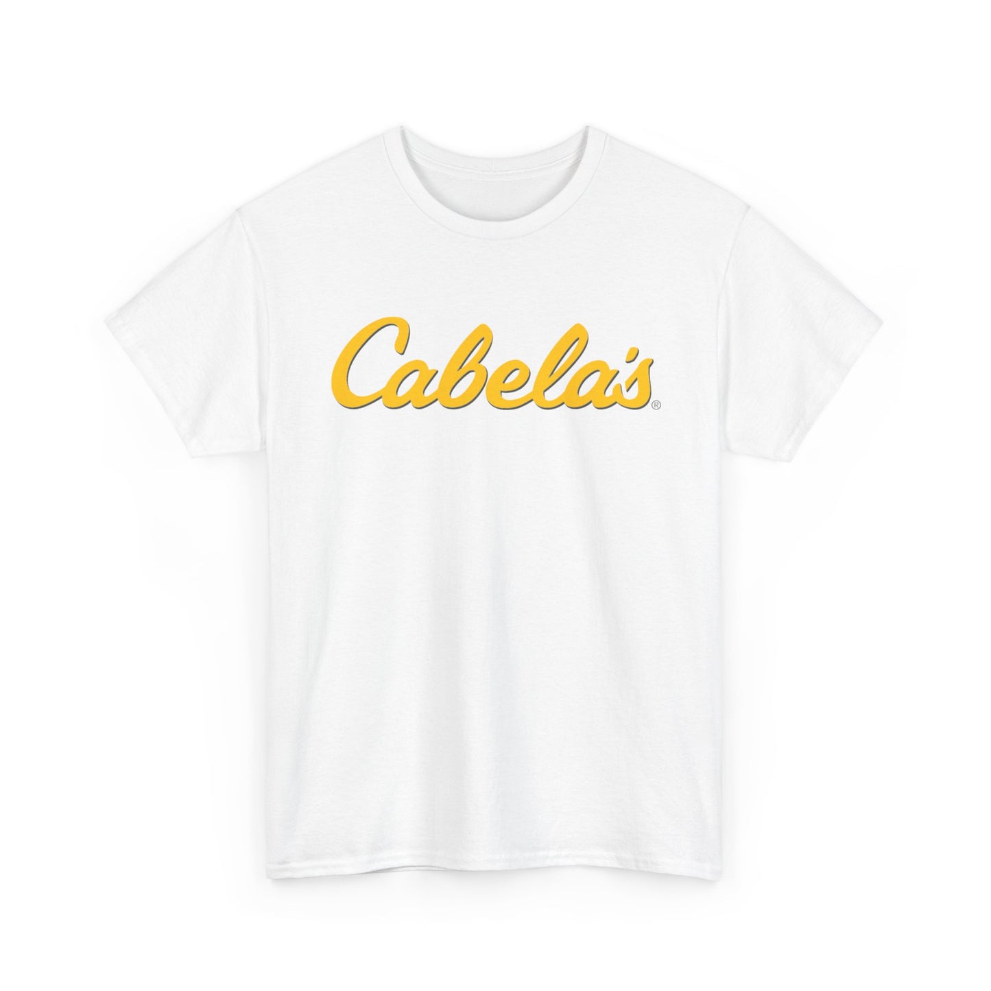 Cabelas Graphic T Shirt Outdoors Fishing Gear Unisex Heavy Cotton Tee
