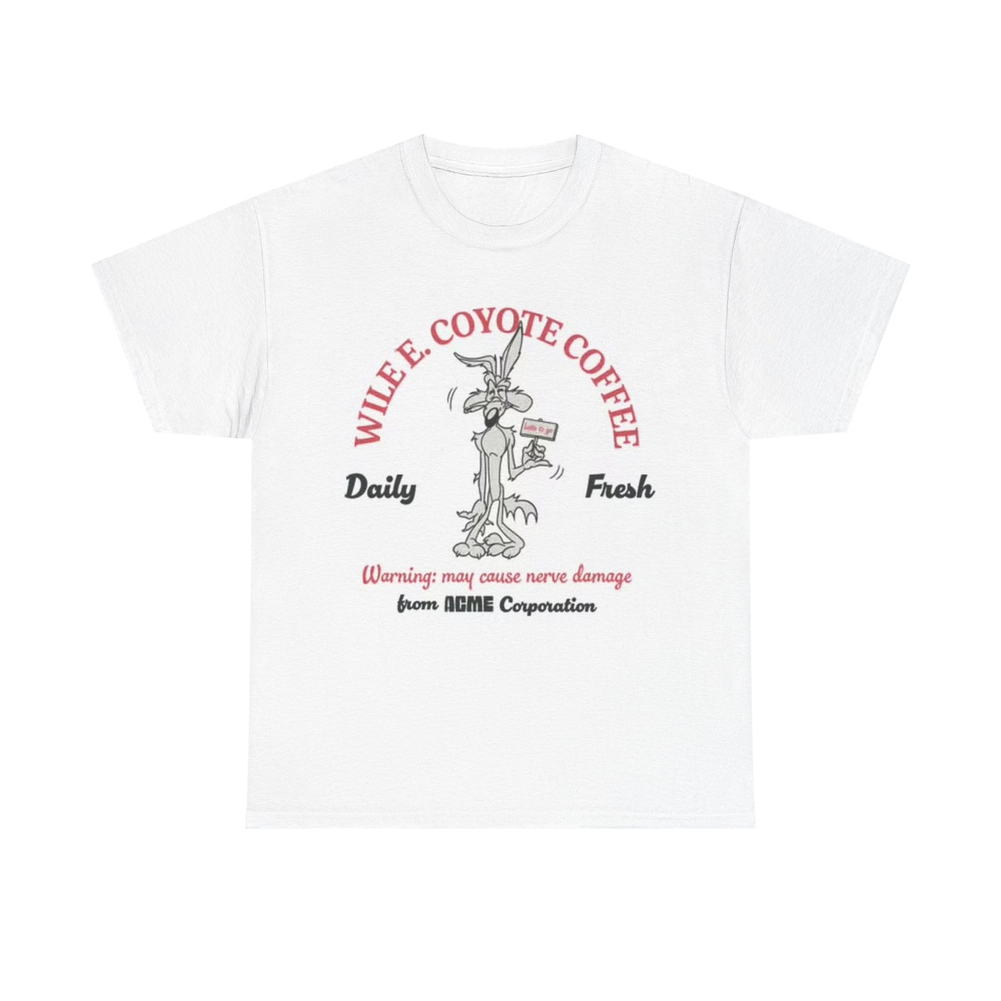 Wile E Coyote Shirt Vintage Cartoon 90s Unisex Heavy Cotton Tee
