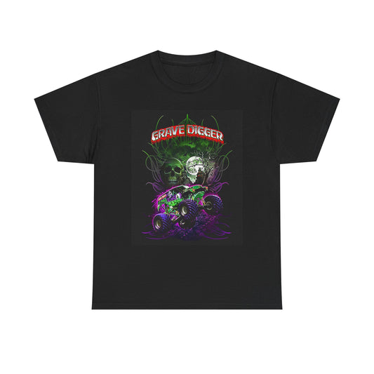 Grave Digger Graphic T Shirt Vintage Monster Truck Unisex Heavy Cotton Tee