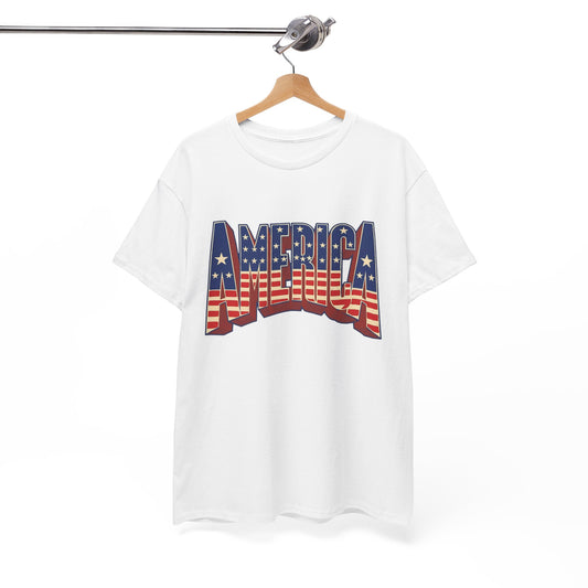 America USA Flag Graphic T Shirt Heavy Cotton Tee NEW ADULT UNISEX
