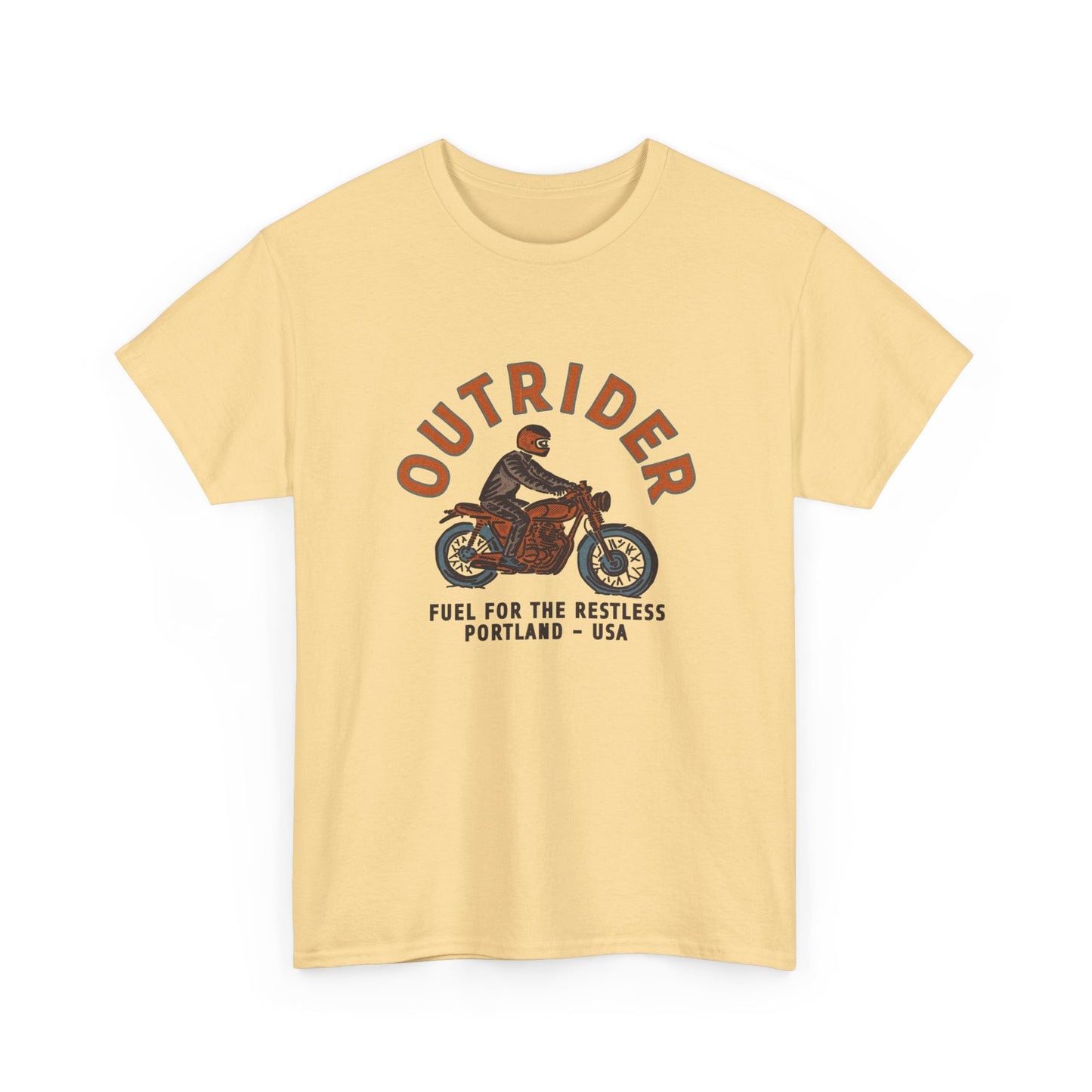 Outrider Motorcycles Graphic T Shirt Unisex Heavy Cotton Tee