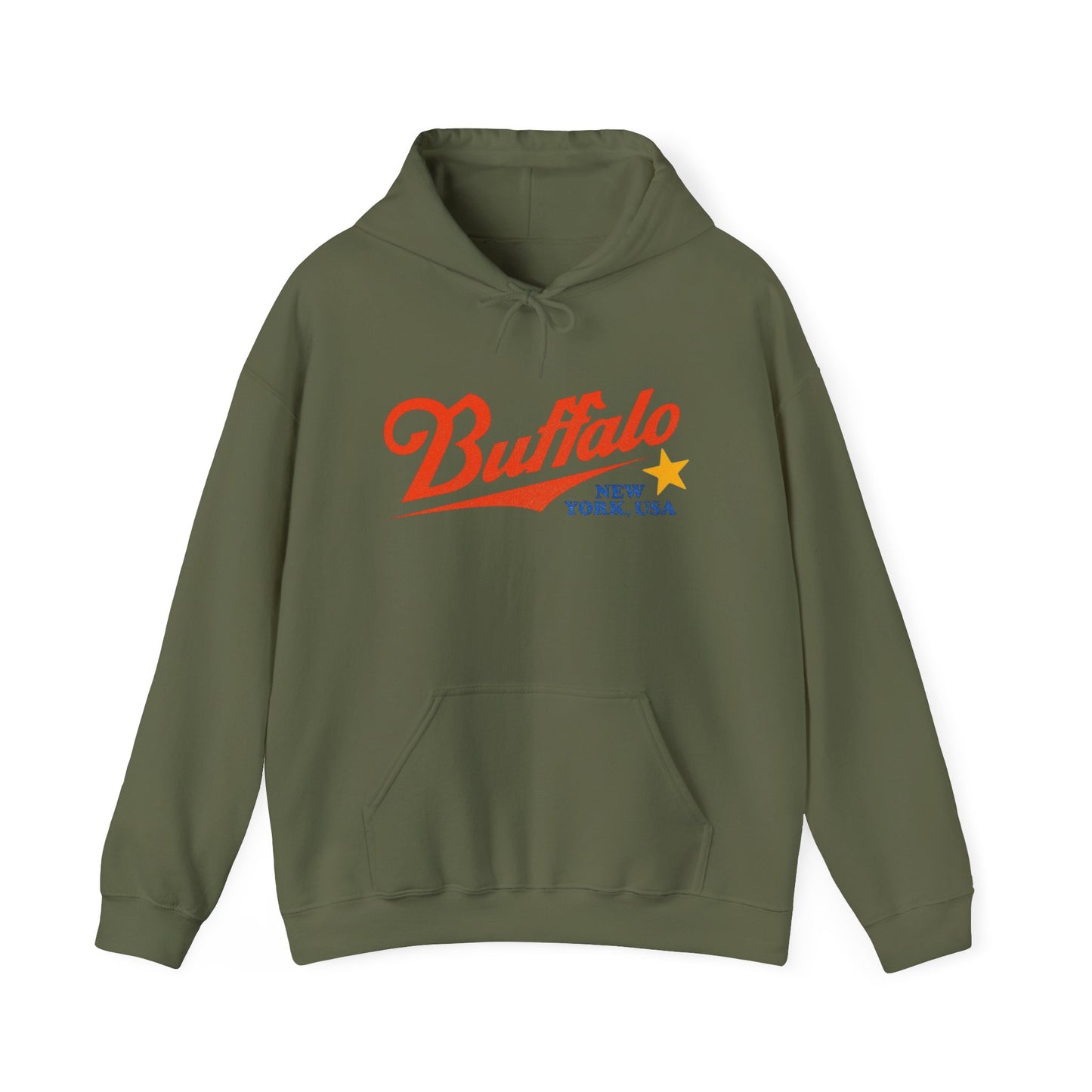 Buffalo New York Graphic Hoodie Unisex Heavy Blend™ Hooded Sweatshirt
