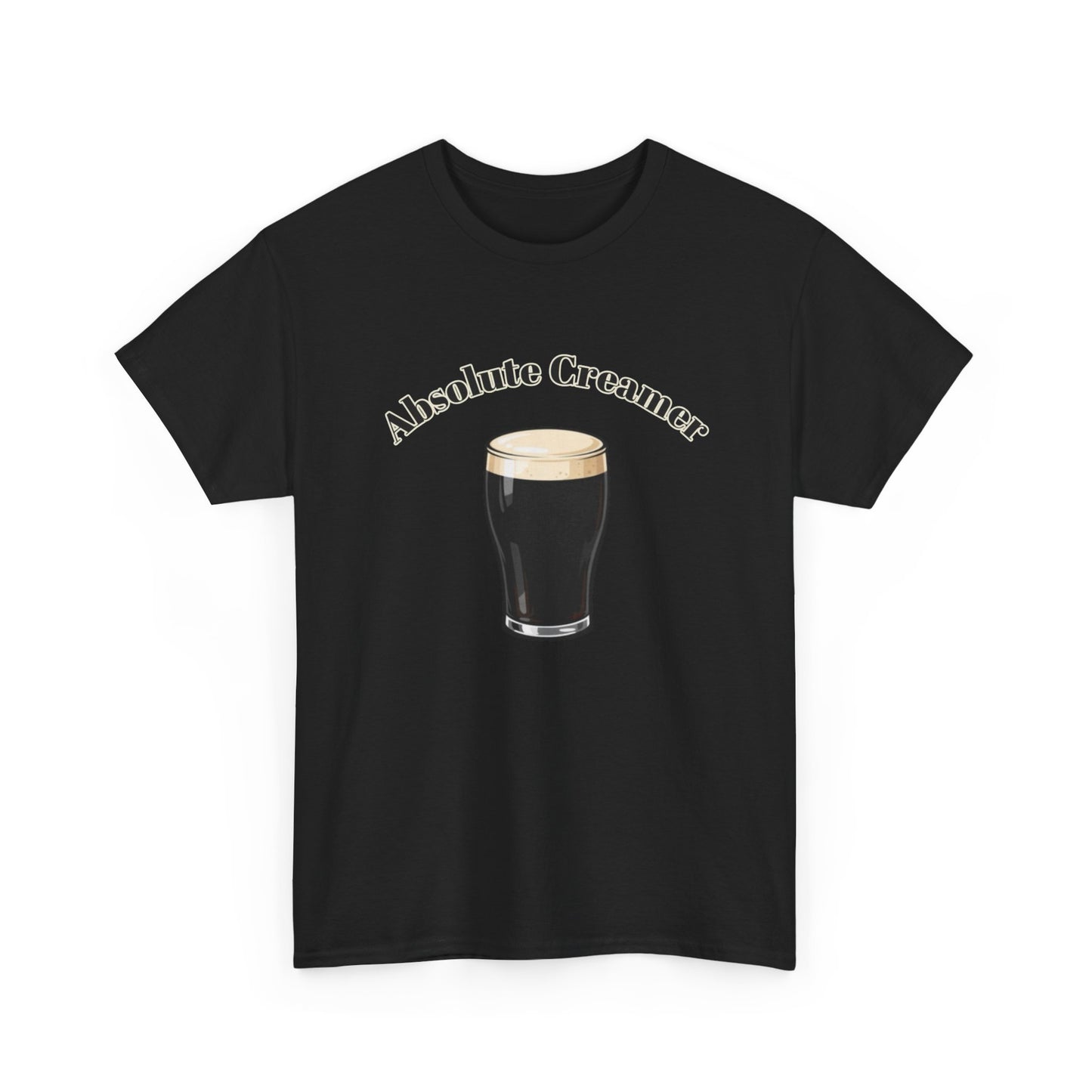 Absolute Creamer Guinness Beer Graphic T Shirt NEW ADULT Unisex Heavy Cotton Tee
