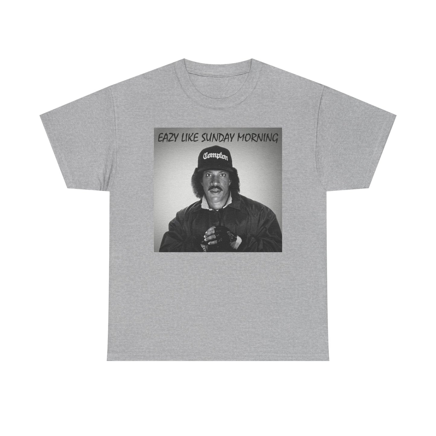 Easy Like Sunday Morning Graphic T Shirt Funny Lionel Richie Easy E Heavy Cotton