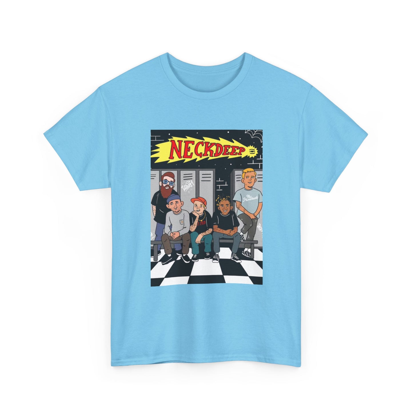 Neck Deep Tshirt Punk Rock UK retro Album art Unisex Heavy Cotton Tee
