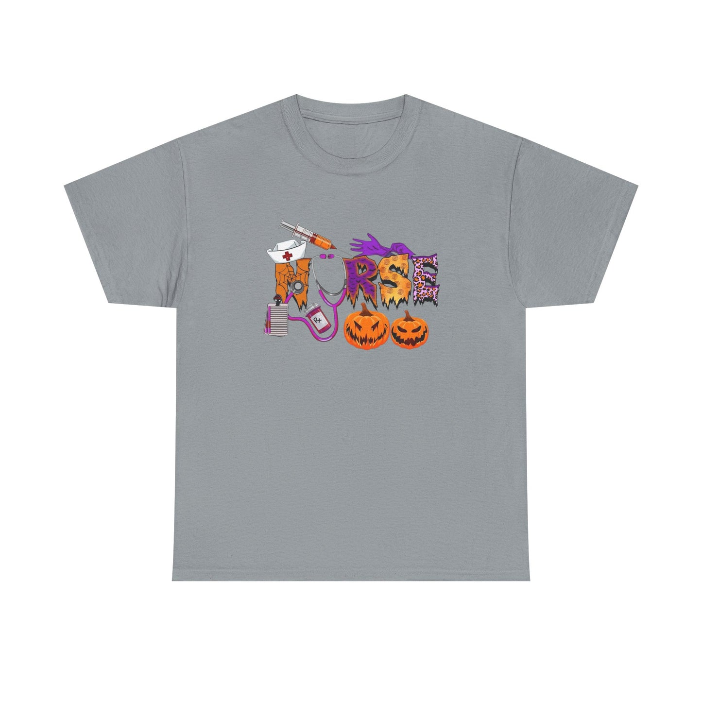 Halloween Nurse Graphic T Shirt NEW Unisex Heavy Cotton Tee