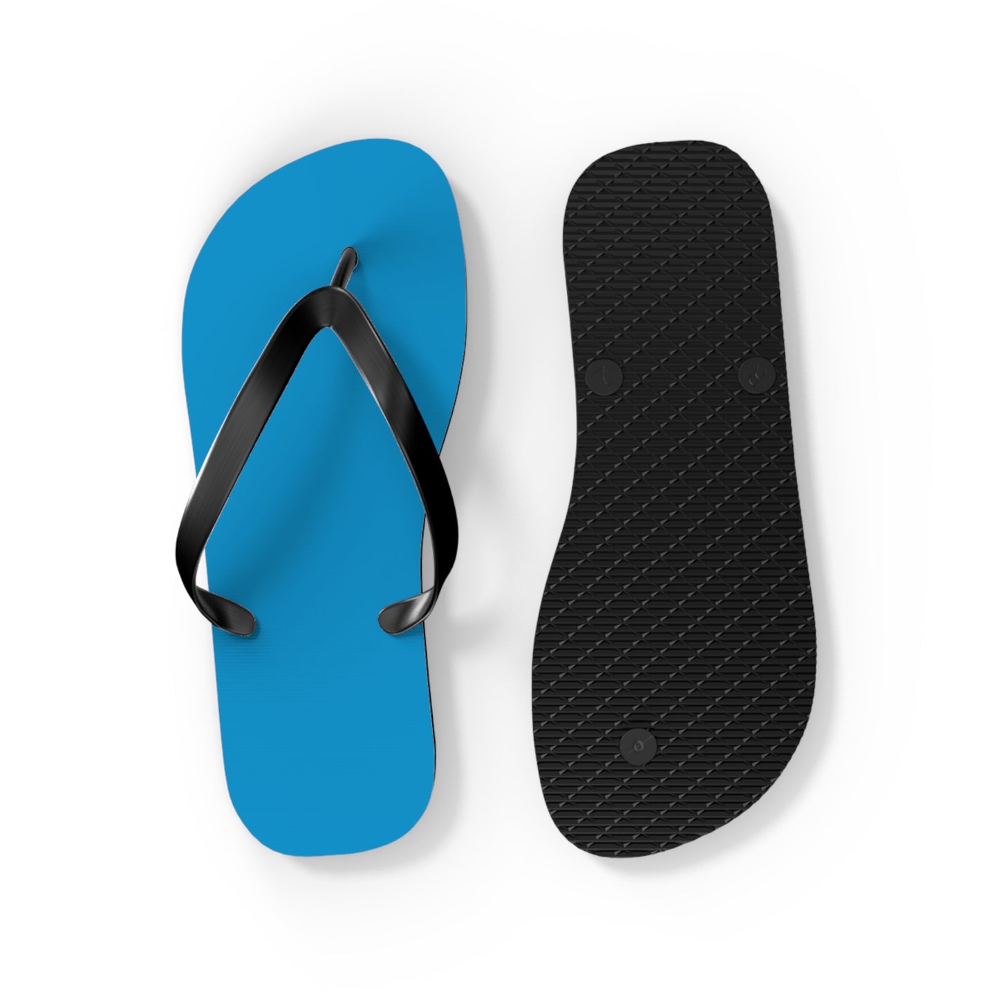 Neon Blue Flip Flops, Sandals Slides, Summer Footwear, Brand New