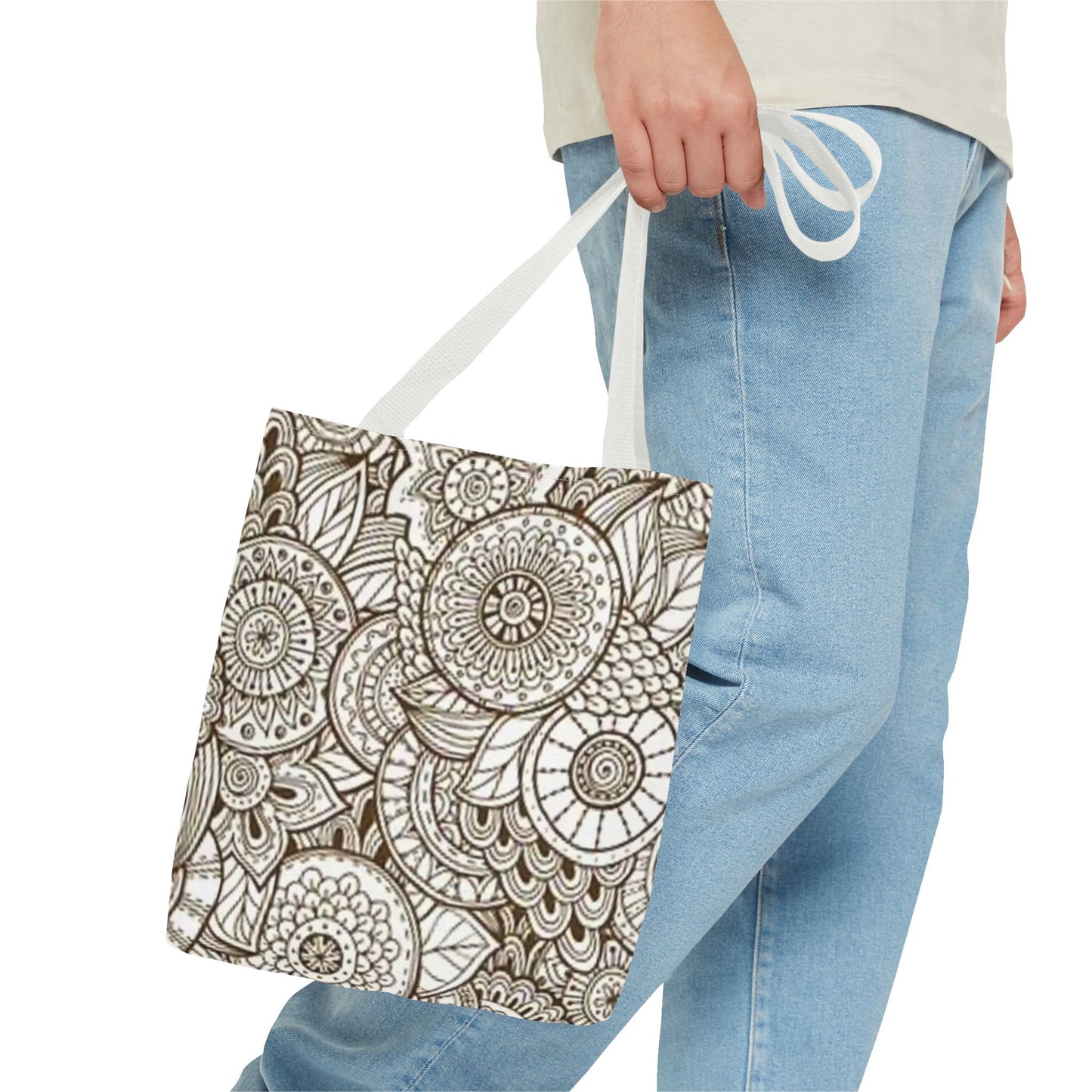 Tan Design Multi Color BRAND NEW MODERN Tote Bag (AOP)