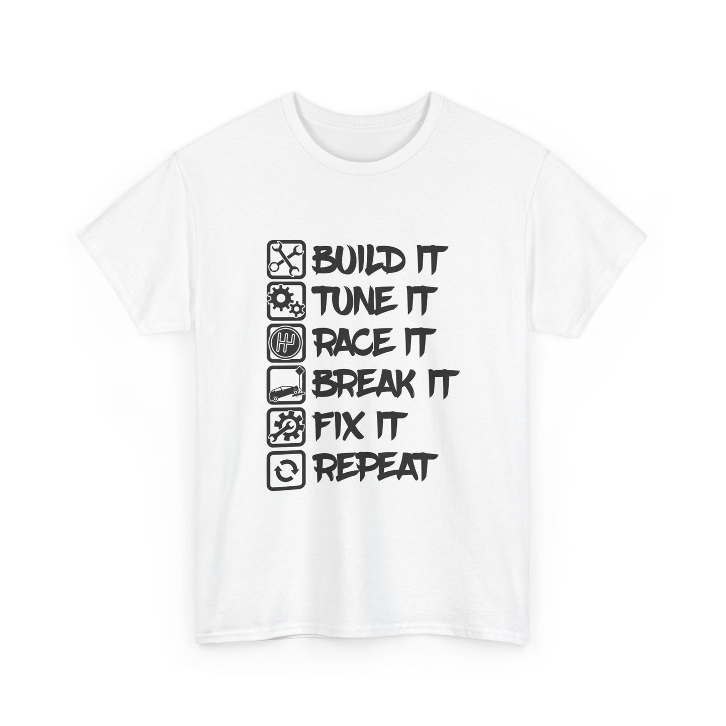 Garage racing Gear Jokes Gift Graphic T Shirt NEW Apparel Tee