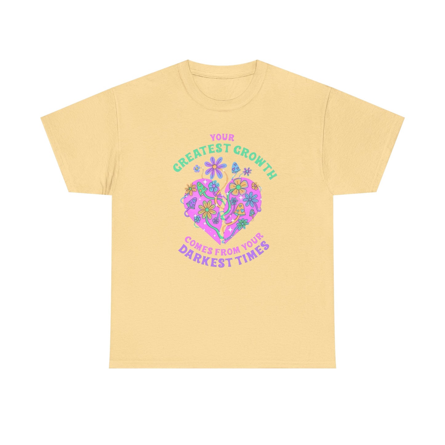 Your Greatest Growth Graphic T-Shirt Unisex Heavy Cotton Tee Gift