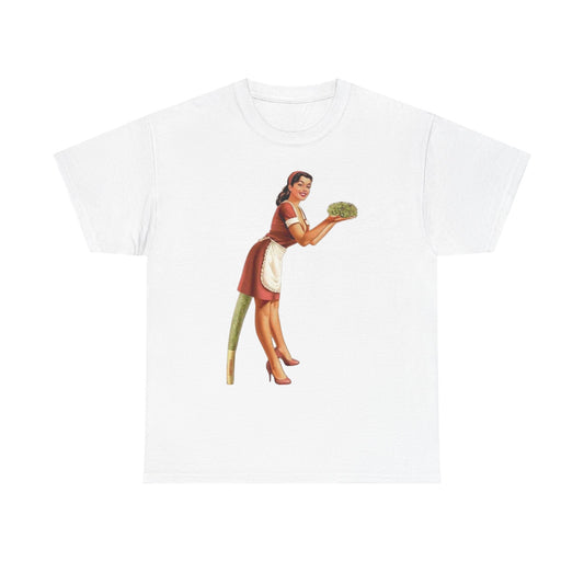 Baking Weed Pies Graphic T-Shirt Womens Comfy Cotton Tee NEW