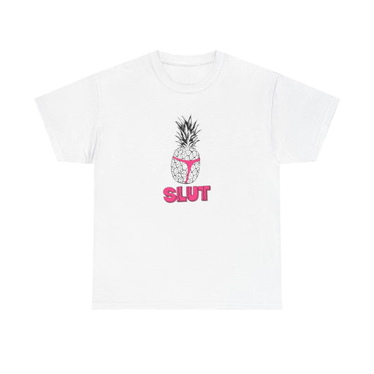 Pineapple Slut Beach T Shirt Graphic Unisex Heavy Cotton Tee NEW GIFT