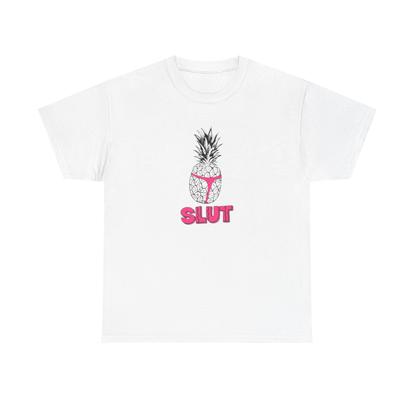 Pineapple Slut Beach T Shirt Graphic Unisex Heavy Cotton Tee NEW GIFT