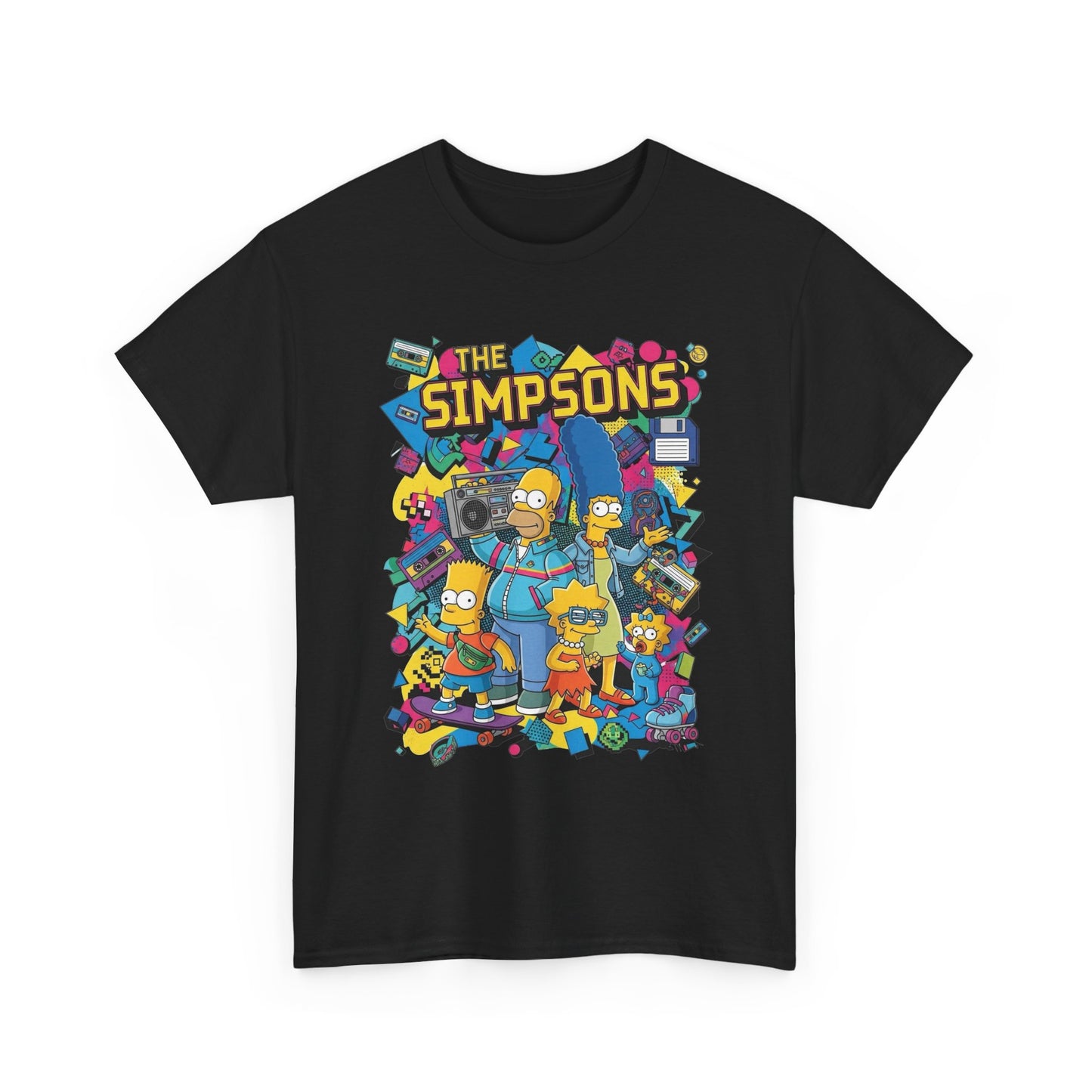 The Simpsons Retro Graphic T Shirt NEW Vintage Unisex Heavy Cotton Tee