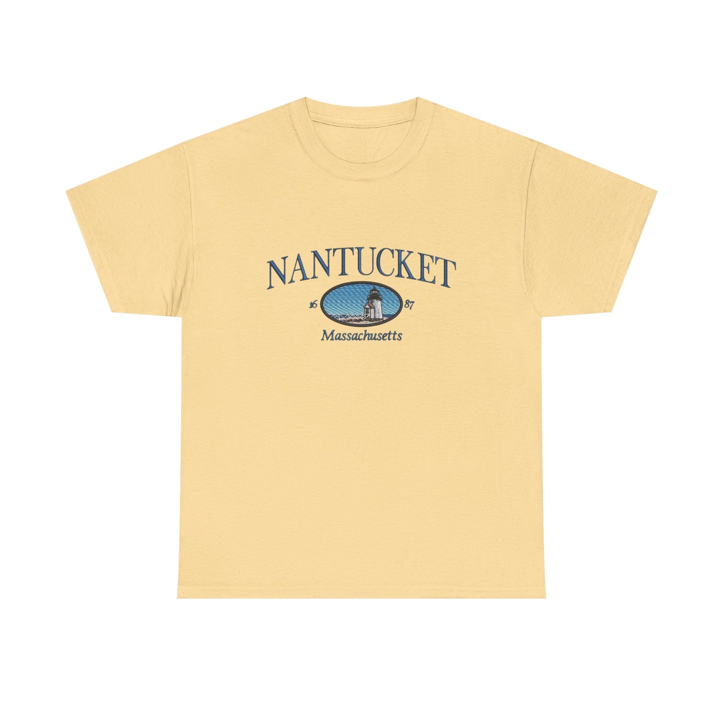 Nantucket Massachusetts Graphic T Shirt NEW Unisex Heavy Cotton Tee