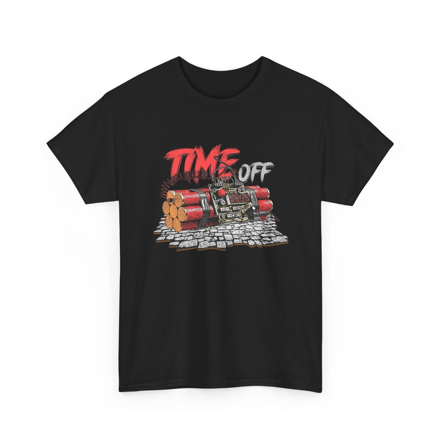Time Off Time Bomb Graphic T Shirt NEW GIFT Unisex Heavy Cotton Tee