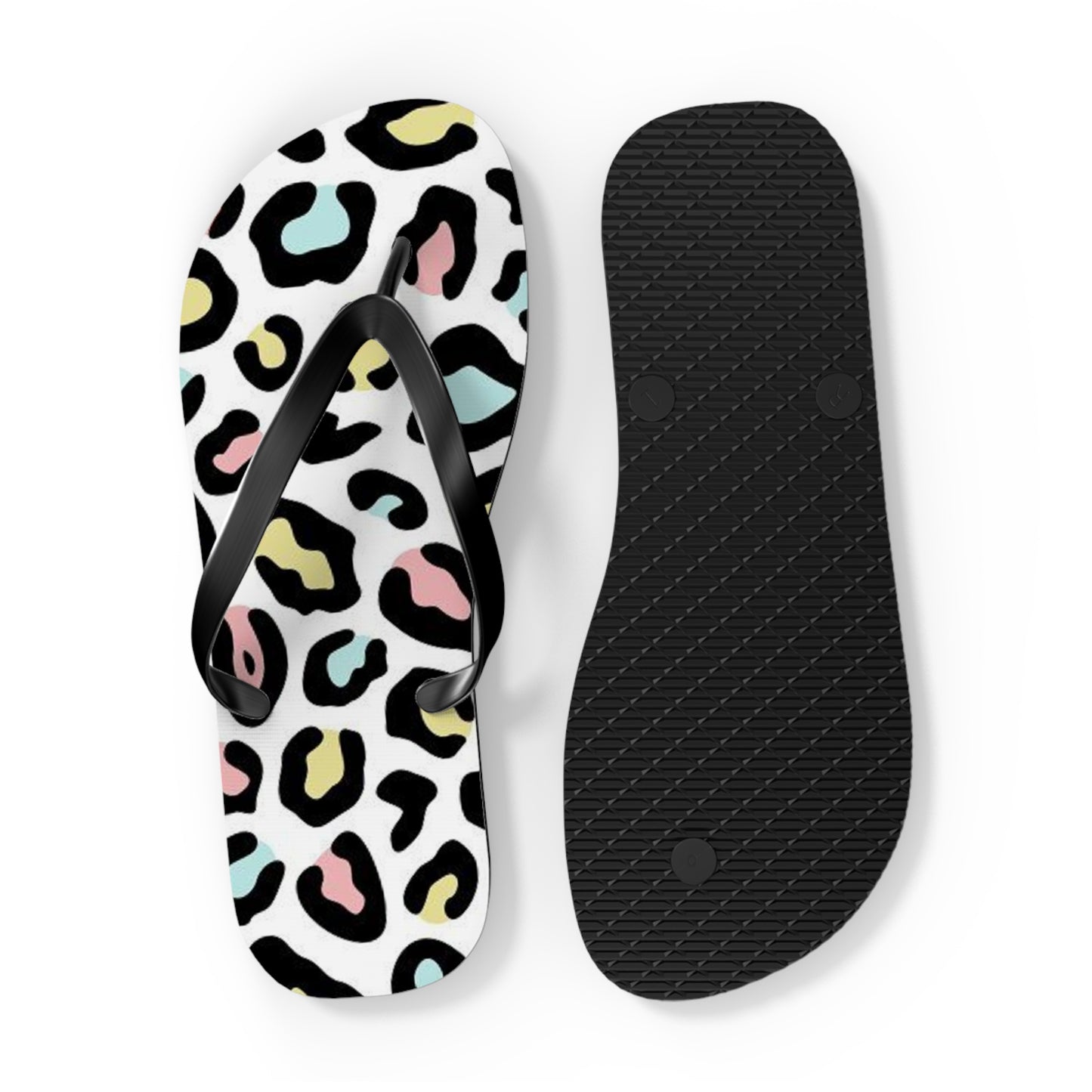 Fruity Cheetah Beach Sandals, Slides for Summer, Flip Flops, Water Resistant