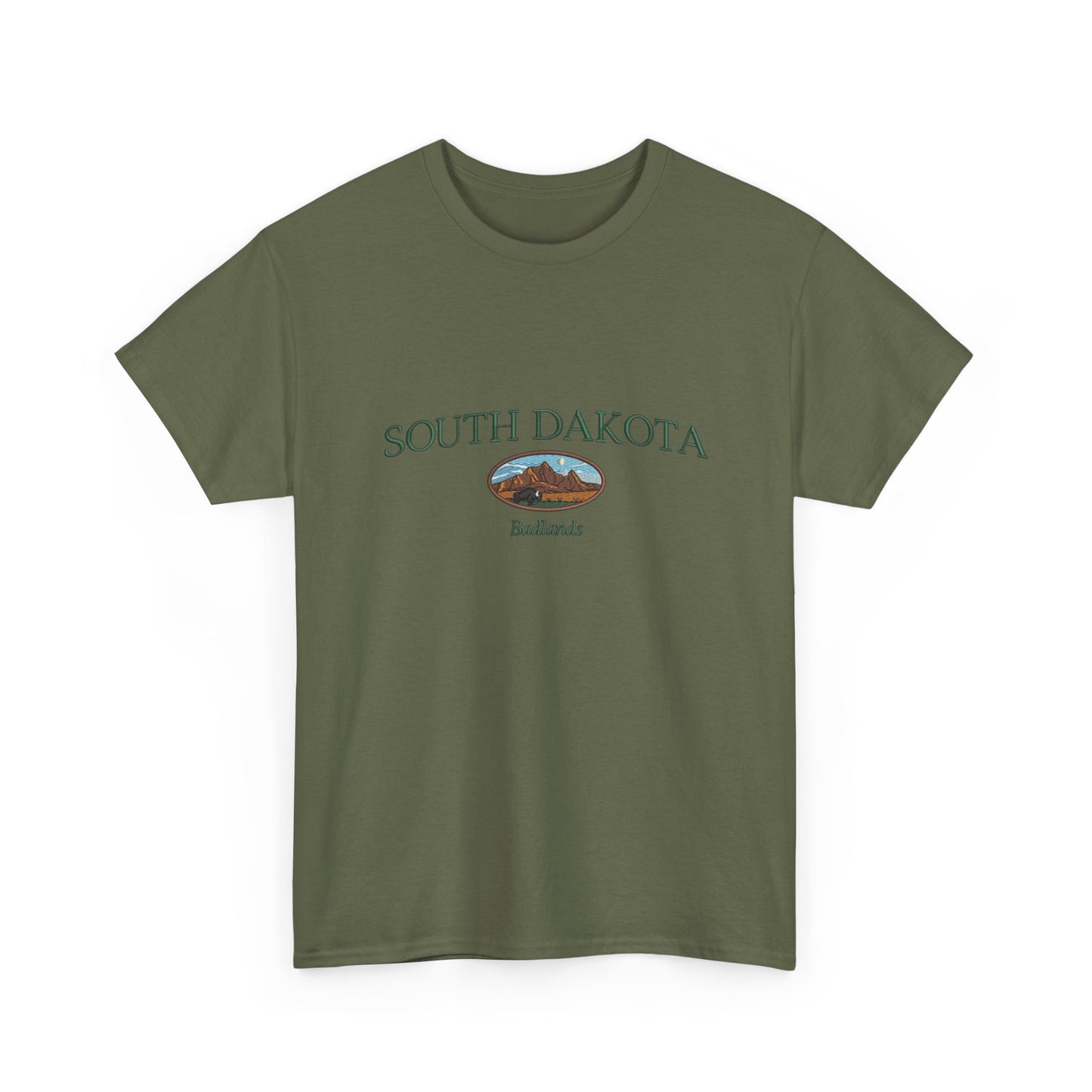 South Dakota Badlands Graphic T Shirt NEW Unisex Heavy Cotton Tee