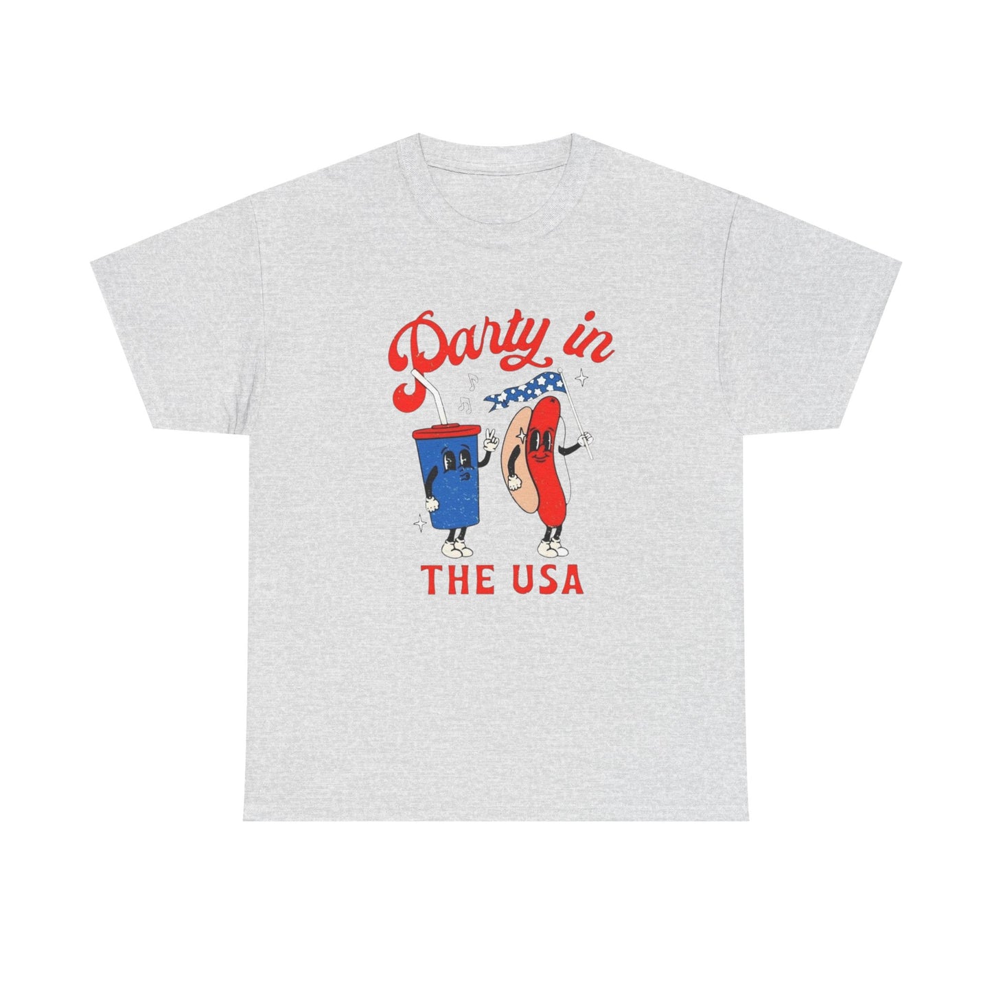 Party In The USA BBQ 4th July Graphic T Shirt ADULT NEW