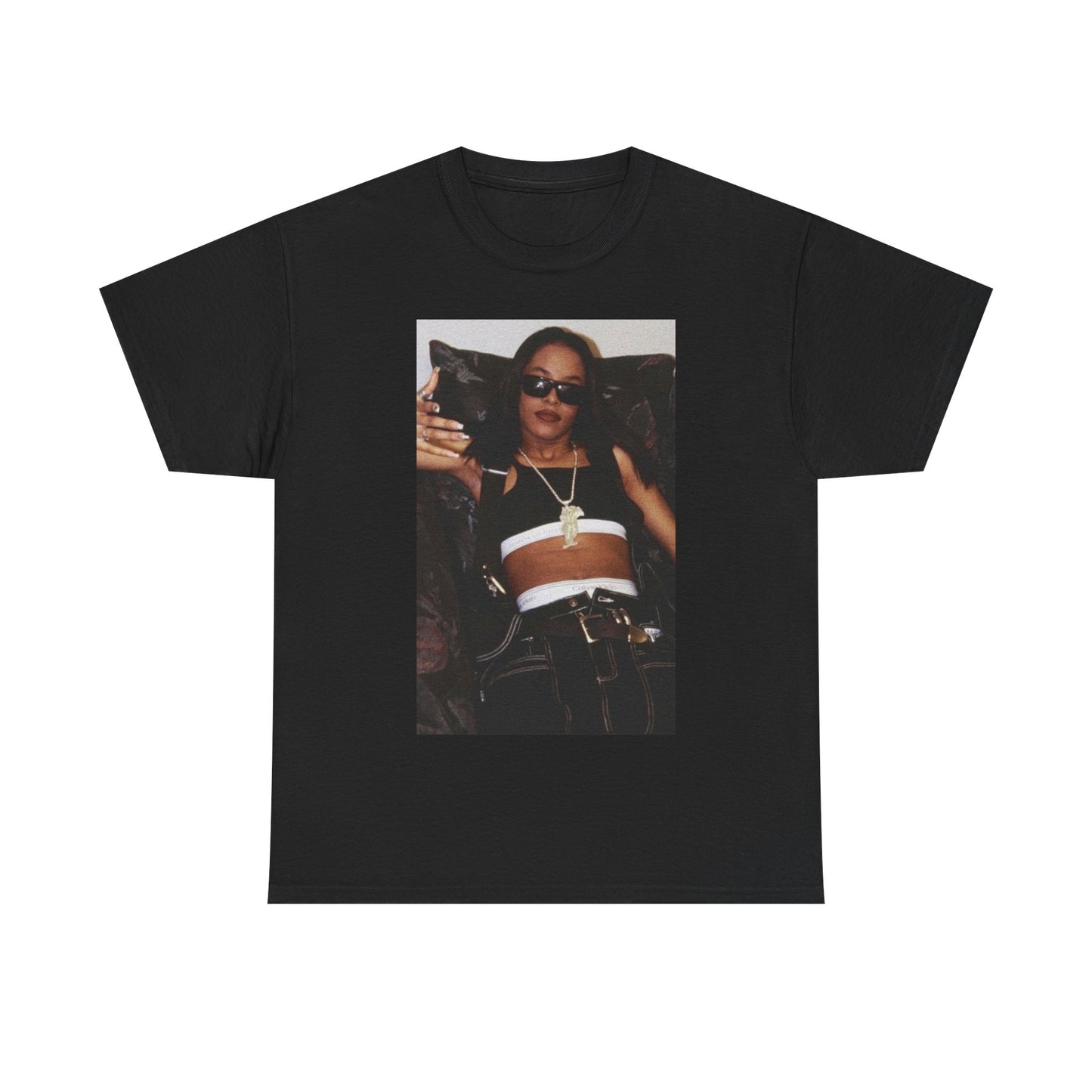 Aaliyah Tshirt Vintage DMX Graphic Hip Hop Unisex Heavy Cotton Tee