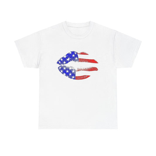 American Kiss Graphic T Shirt Heavy Cotton Tee NEW ADULT UNISEX